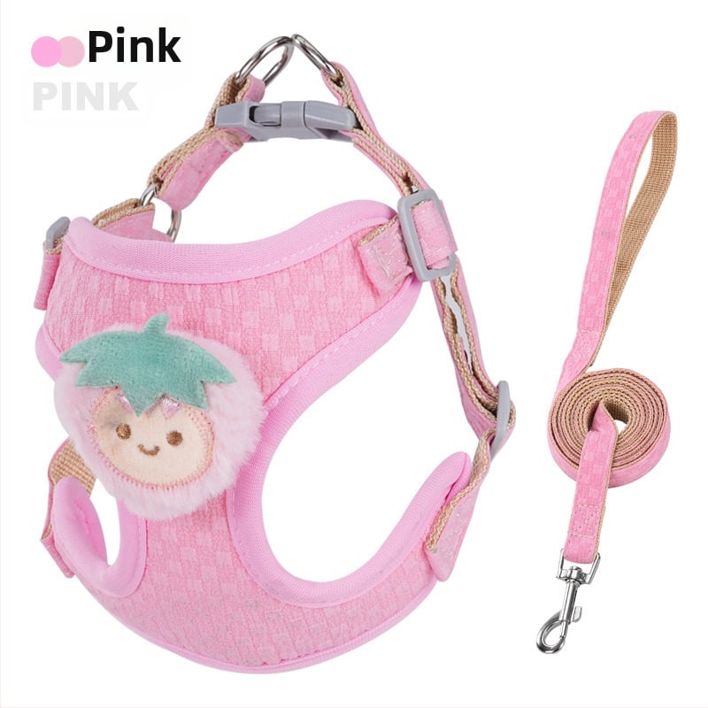 Leduo Регулируема жилетка-стил каишка и нагръдник за малки кучета и котки