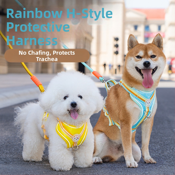 Кучешка гръдна презрамка с I-образен дизайн, регулируема, материал: плат, марка Seven Seconds