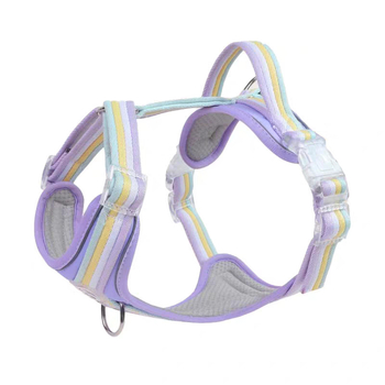 Кучешка гръдна презрамка с I-образен дизайн, регулируема, материал: плат, марка Seven Seconds