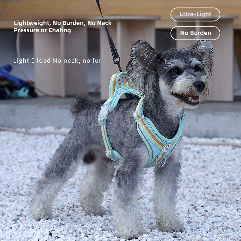 Кучешка гръдна презрамка с I-образен дизайн, регулируема, материал: плат, марка Seven Seconds