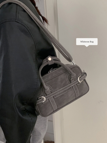 Crossbody torbica od PU, gradski minimalistički stil, horizontalno kvadratni oblik, zatvaranje na zip