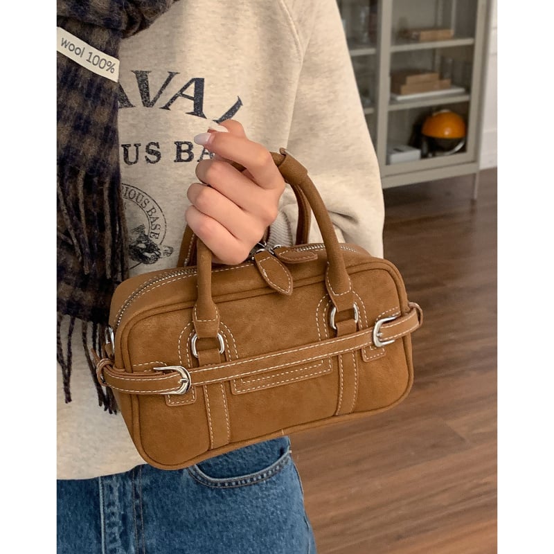 Crossbody torbica od PU, gradski minimalistički stil, horizontalno kvadratni oblik, zatvaranje na zip