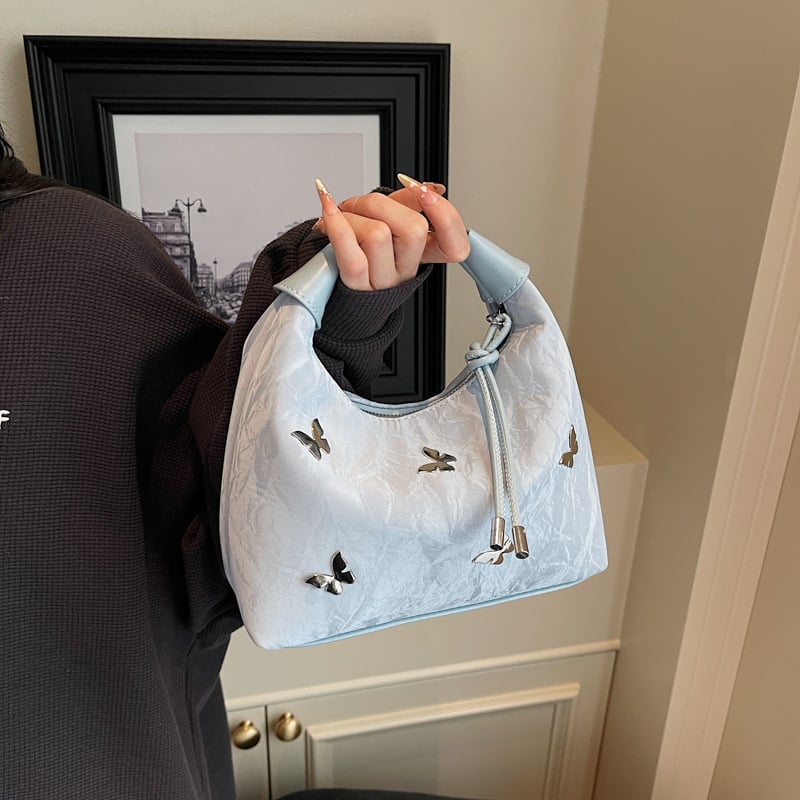 Ženska crossbody torba za jesen 2025 — PU materijal, horizontalni kvadratni oblik, zatvarač, poliesterska podstava, jedna naramenica