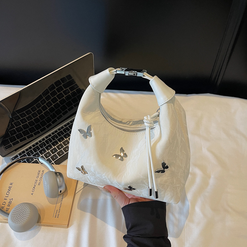 Ženska crossbody torba za jesen 2025 — PU materijal, horizontalni kvadratni oblik, zatvarač, poliesterska podstava, jedna naramenica