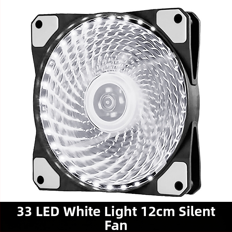 Ανεμιστήρας ψύξης για θήκη PC με LED φωτισμό, υδραυλικό ρουλεμάν, 1200 RPM, θόρυβος 22 dBA, διάρκεια ζωής 30.000 ωρών