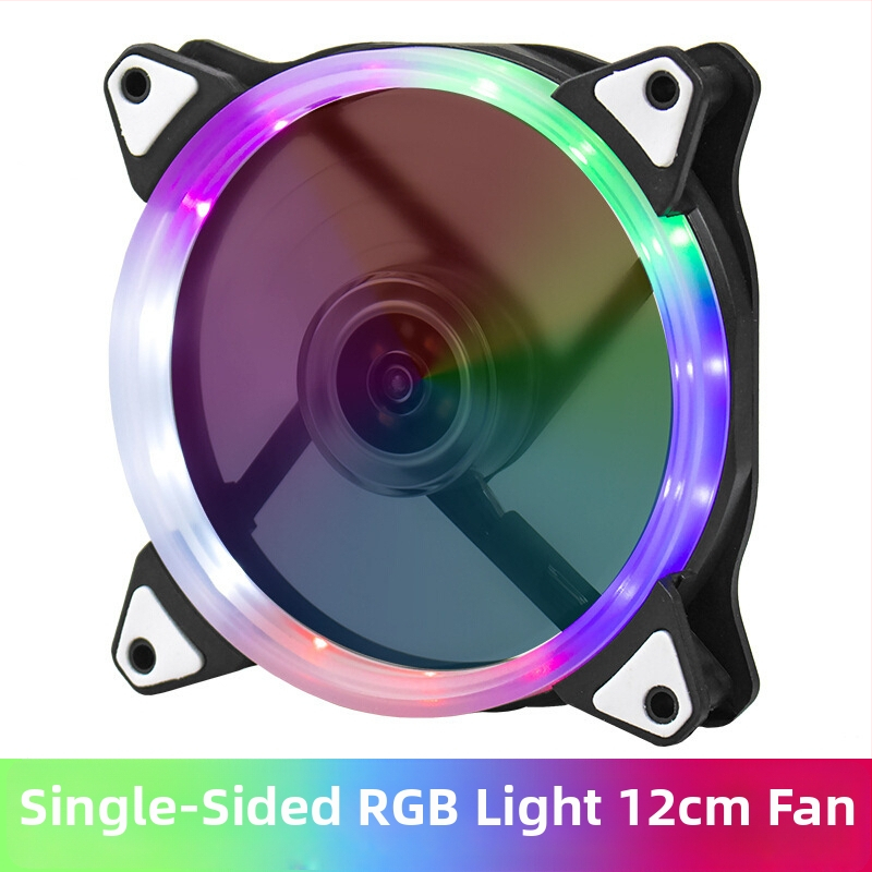 Ανεμιστήρας ψύξης για θήκη PC με LED φωτισμό, υδραυλικό ρουλεμάν, 1200 RPM, θόρυβος 22 dBA, διάρκεια ζωής 30.000 ωρών