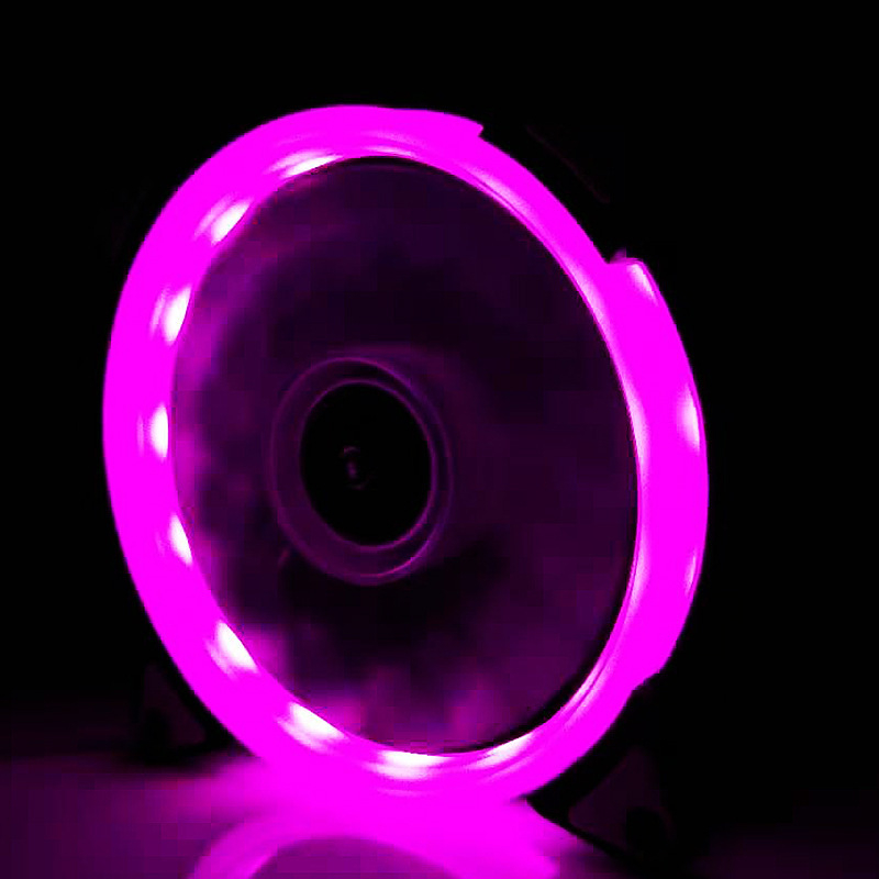 Ανεμιστήρας ψύξης για θήκη PC με LED φωτισμό, υδραυλικό ρουλεμάν, 1200 RPM, θόρυβος 22 dBA, διάρκεια ζωής 30.000 ωρών