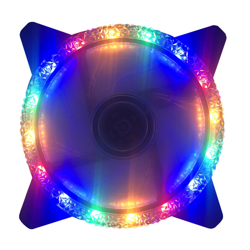 Ανεμιστήρας ψύξης για θήκη PC με LED φωτισμό, υδραυλικό ρουλεμάν, 1200 RPM, θόρυβος 22 dBA, διάρκεια ζωής 30.000 ωρών