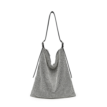 Večernja crossbody torba s kristalima, s jednim remenom (Stil: gradska jednostavnost; Materijal: akril; Oblik torbe: vodoravni kvadrat; Način otvaranja: zip; Godina/Sezona: jesen 2025)