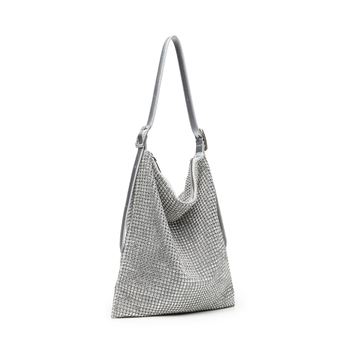 Večernja crossbody torba s kristalima, s jednim remenom (Stil: gradska jednostavnost; Materijal: akril; Oblik torbe: vodoravni kvadrat; Način otvaranja: zip; Godina/Sezona: jesen 2025)