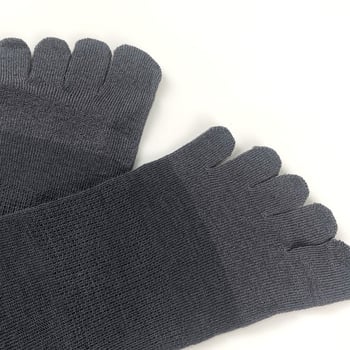 Muške čarape s pet prstiju, prozračne, pletene od svile i vune, visoki rub, 70% vuna