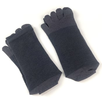 Muške čarape s pet prstiju, prozračne, pletene od svile i vune, visoki rub, 70% vuna