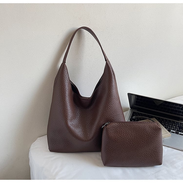 Дамска PU чанта Tote за рамо, голям капацитет; стил: пътуване и ежедневие; форма: хоризонтално квадратна; начин на отваряне: магнитно копче; вътрешен ламиниран джоб с цип