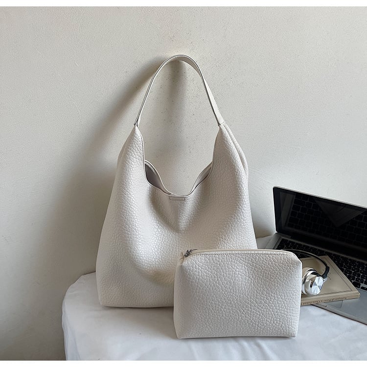 Дамска PU чанта Tote за рамо, голям капацитет; стил: пътуване и ежедневие; форма: хоризонтално квадратна; начин на отваряне: магнитно копче; вътрешен ламиниран джоб с цип