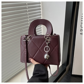 Ženska PU crossbody torba, zatvaranje zatvaračem, najlonska podstava, vodoravni kvadratni oblik, dvostruki remeni