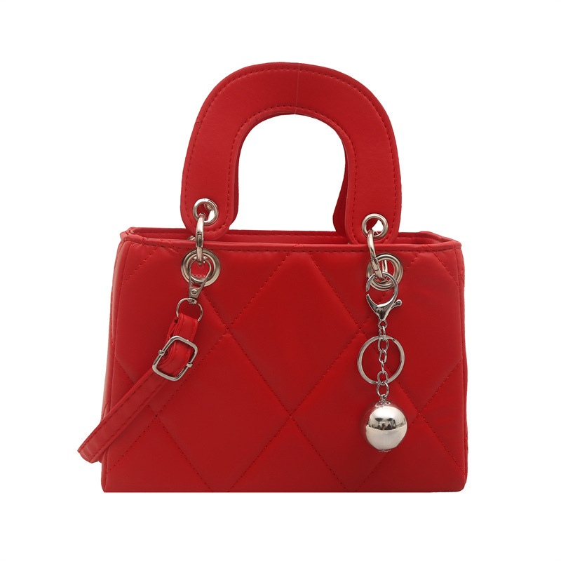 Ženska PU crossbody torba, zatvaranje zatvaračem, najlonska podstava, vodoravni kvadratni oblik, dvostruki remeni