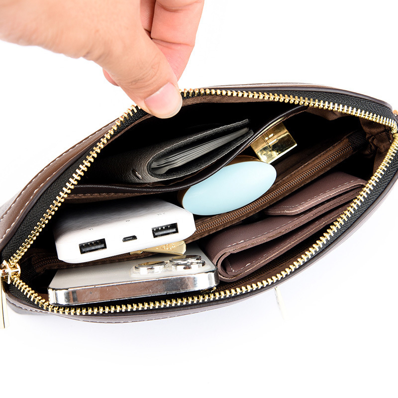 Ženska crossbody torba u gradskom minimalističkom stilu, PU materijal, Crescent oblik, podstava od najlona, proljeće 2025