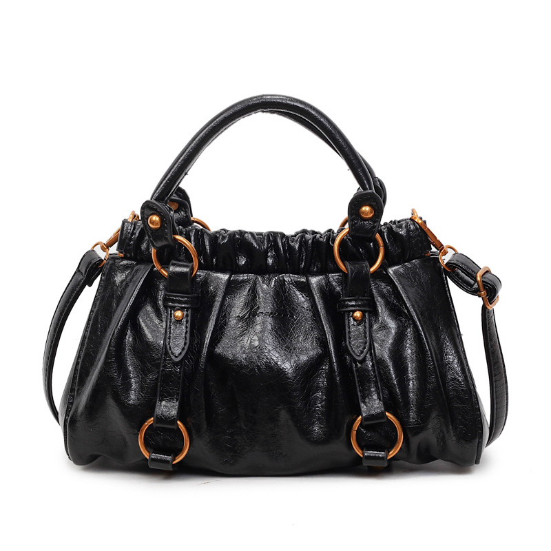 PU bucket torba s naramenicom za crossbody, zatvarač i džep za telefon, jesen 2025