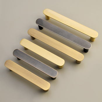 Bar ručka za ormare, bakrena, brušena površina, moderni minimalistički stil, model 8915, Hunter Rui, za vrata ormara i ladice