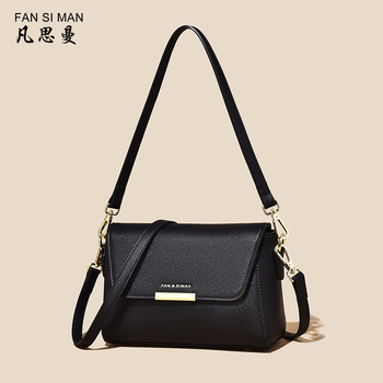 Vanessman ženska crossbody torba - PU materijal, mala kvadratna torba, zatvaranje klapnom, podstava od tkanine, unutarnji džepovi: zip džep, džep za telefon, džep za ID.