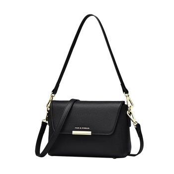Vanessman ženska crossbody torba - PU materijal, mala kvadratna torba, zatvaranje klapnom, podstava od tkanine, unutarnji džepovi: zip džep, džep za telefon, džep za ID.