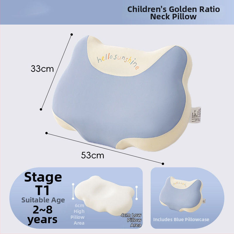 Pernă pentru copii din spumă cu memorie, susținere a gâtului, potrivită pentru toate anotimpurile, pentru utilizare de o singură persoană, Life Home