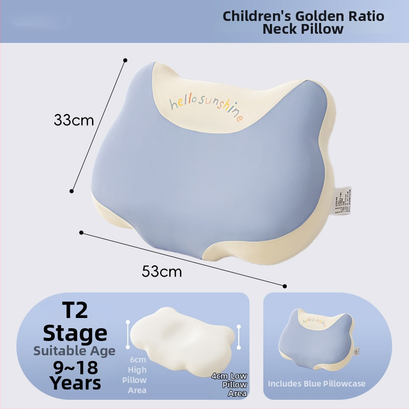 Pernă pentru copii din spumă cu memorie, susținere a gâtului, potrivită pentru toate anotimpurile, pentru utilizare de o singură persoană, Life Home
