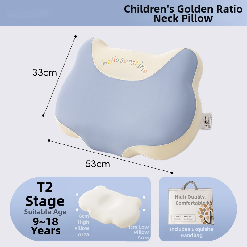 Pernă pentru copii din spumă cu memorie, susținere a gâtului, potrivită pentru toate anotimpurile, pentru utilizare de o singură persoană, Life Home