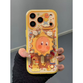 Carcasă magnetică 2-în-1 cu design rotativ pentru Apple iPhone – stil desene animate, protecție anti-cădere