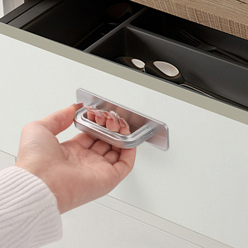 Klizne ručke za vrata, montaža bez bušenja, model D116, plastika, praškasti premaz, za tuš kabine