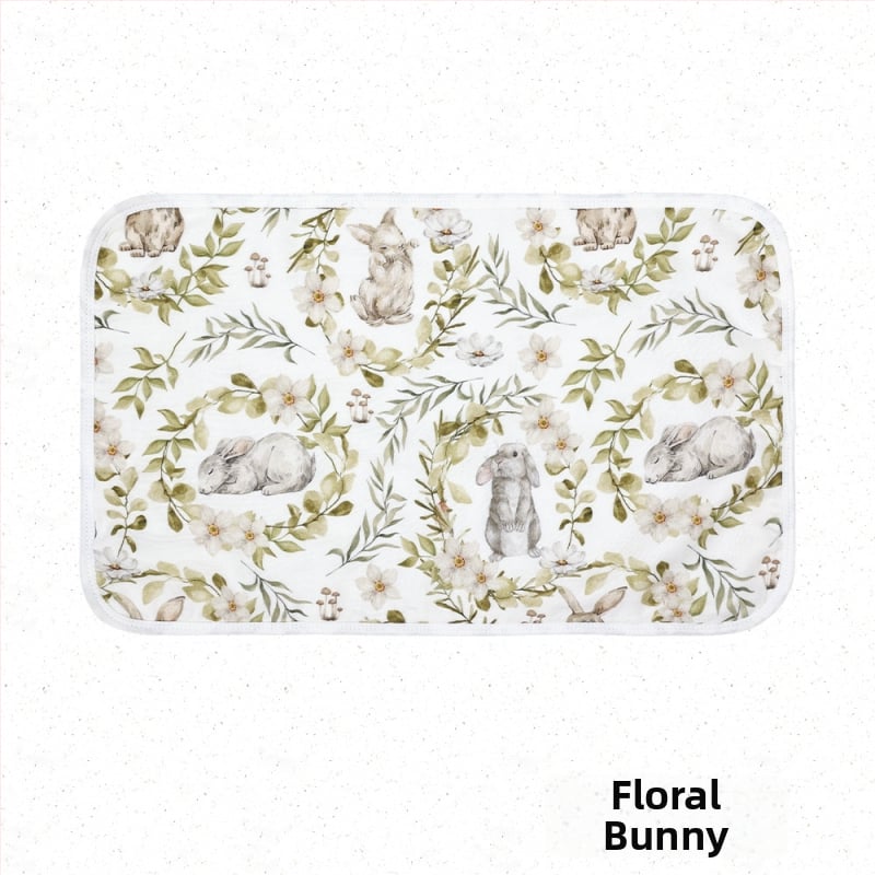 Бебешка възглавничка от марля с осем слоя и бамбуково-памучна материя, стил карикатура, подходяща за бебета и малки деца.