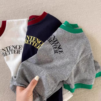 Tricou pentru copii, mâneci scurte, 100% bumbac, imprimeu desen animat, guler rotund, vară 2025