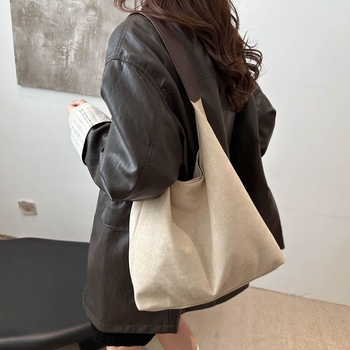 Унисексов велурена Tote чанта за пътуване, зимна колекция 2025, магнитно закопчаване, подплата от велур