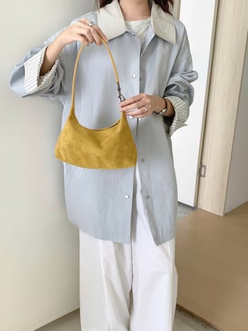 Женска чанта през рамо, вдъхновена от дизайнерски стил, винтидж кадифена материя, лукс за ежедневно носене, подходяща за ежедневни аутфити, есен 2025