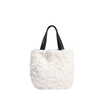 Underarm torba od pliša, zatvarač, džep za telefon, vertikalni kvadratni oblik