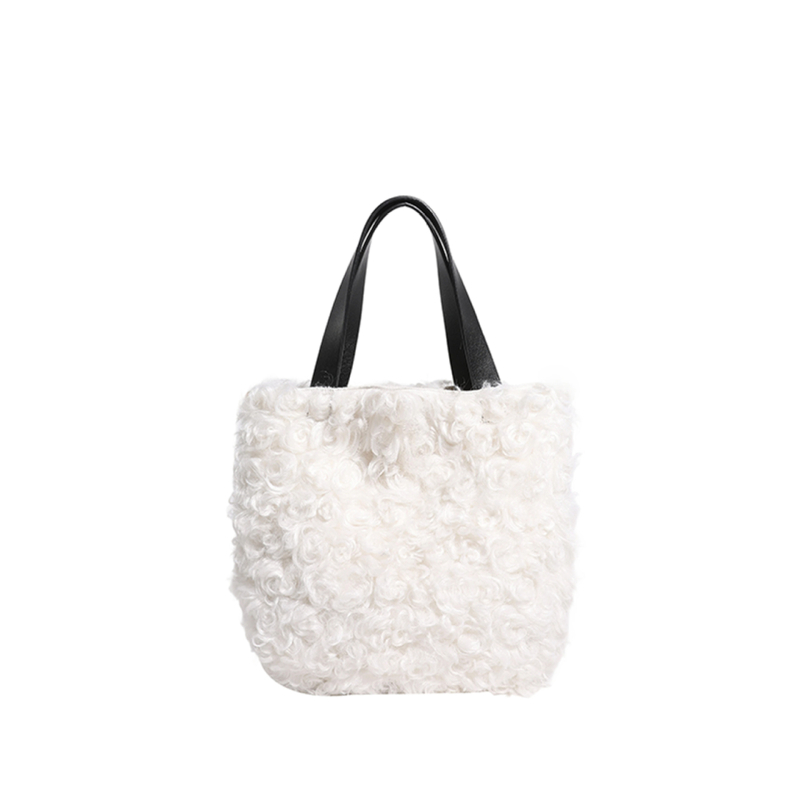 Underarm torba od pliša, zatvarač, džep za telefon, vertikalni kvadratni oblik