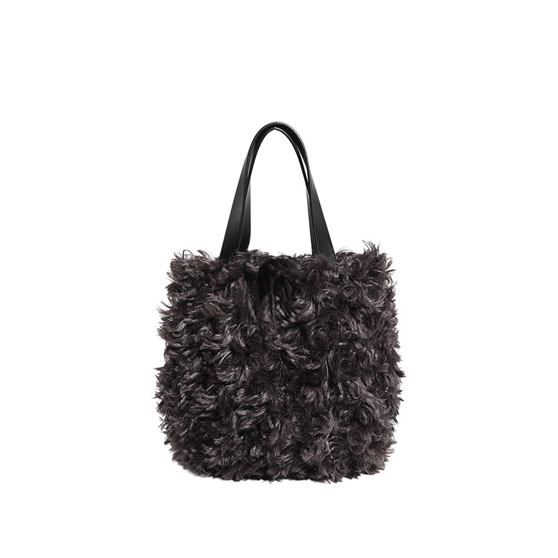 Underarm torba od pliša, zatvarač, džep za telefon, vertikalni kvadratni oblik