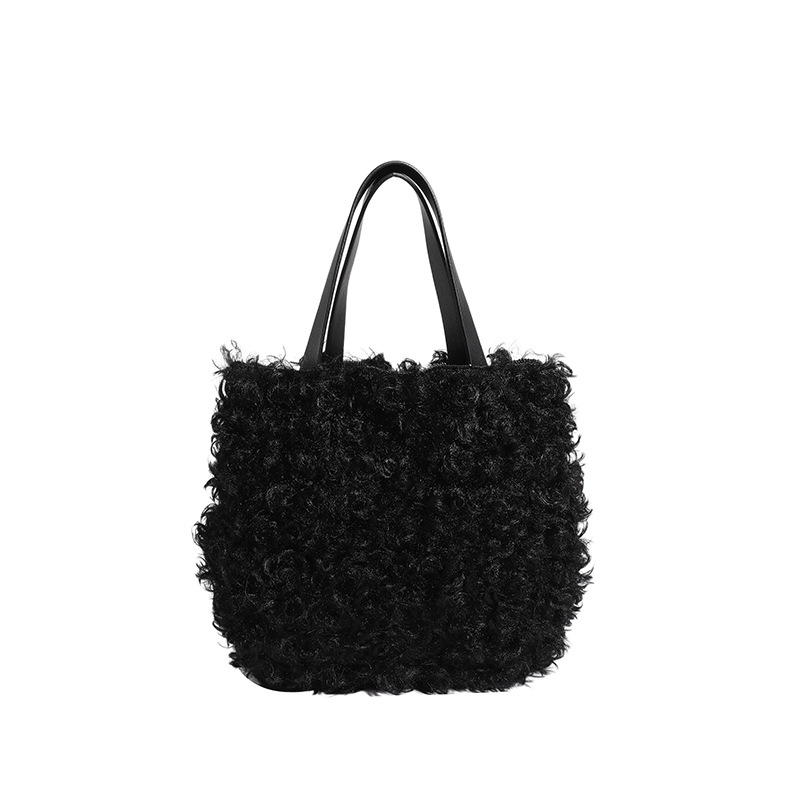 Underarm torba od pliša, zatvarač, džep za telefon, vertikalni kvadratni oblik