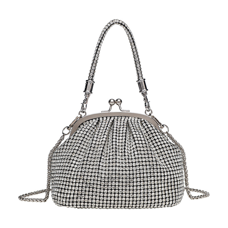 Dalan clutch Shell-type, polyester, zaključavanje, unutarnji džep sa zatvaračem