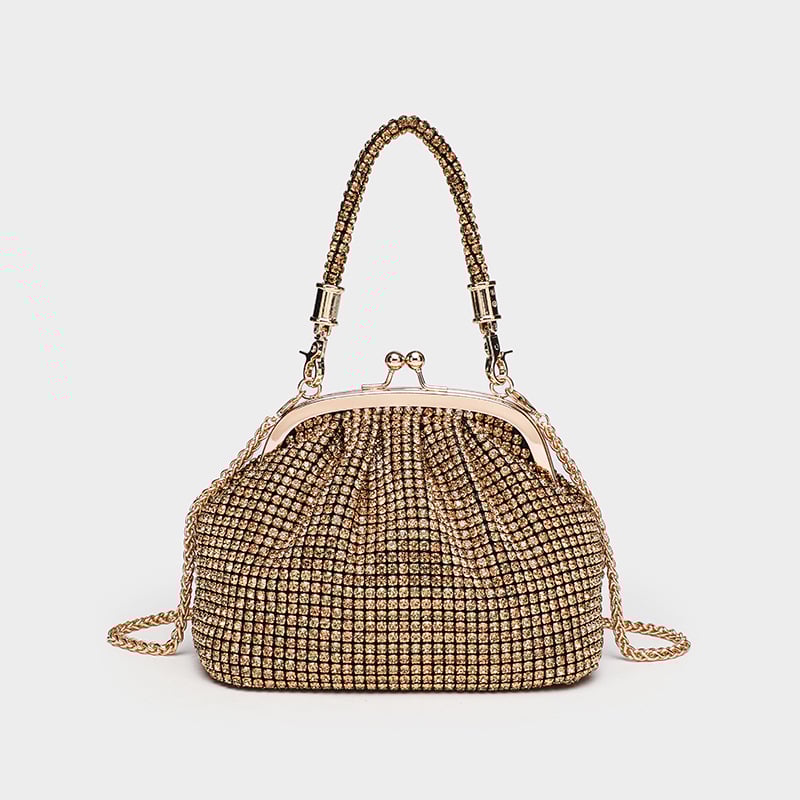 Dalan clutch Shell-type, polyester, zaključavanje, unutarnji džep sa zatvaračem