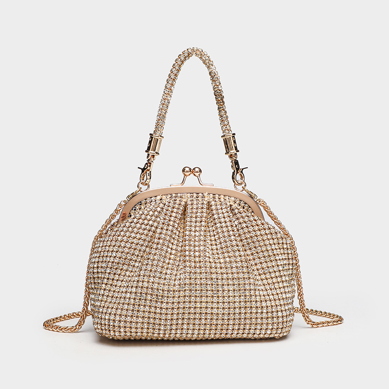 Dalan clutch Shell-type, polyester, zaključavanje, unutarnji džep sa zatvaračem