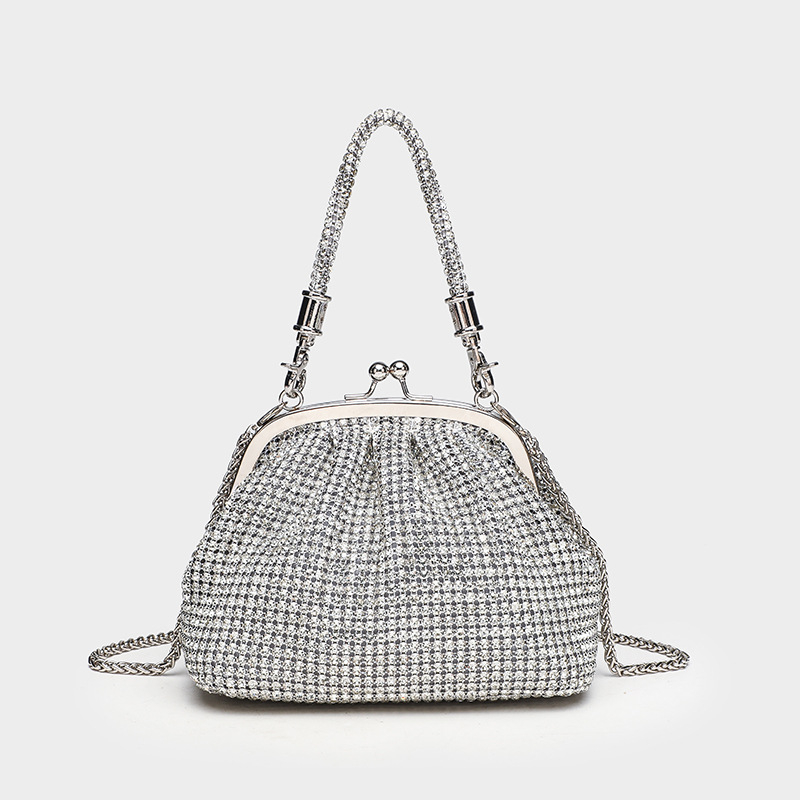 Dalan clutch Shell-type, polyester, zaključavanje, unutarnji džep sa zatvaračem