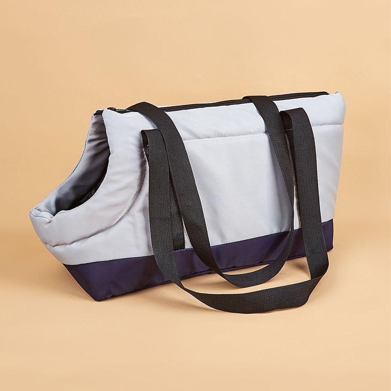 Geantă pentru animale de companie cu curea, pentru câini și pisici, căptușeală pufoasă de iarnă din material textil