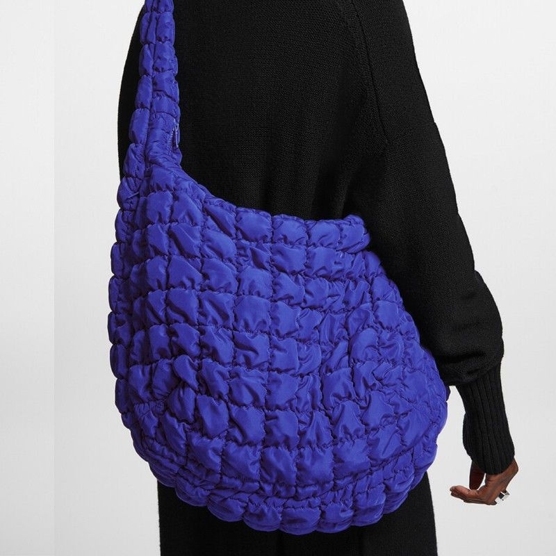 Crossbody torba s plisiranjem, lagana poliester konstrukcija, poliester podstava