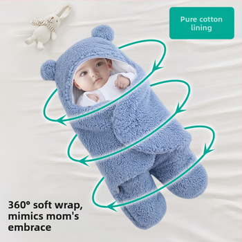 Βρεφική κουβέρτα αγκαλιάς και υπνόσακος από 100% βαμβάκι — για νεογέννητα και βρέφη 1–3 ετών, όλο τον χρόνο, βάρος 300–500 g, προσαρμοστικό