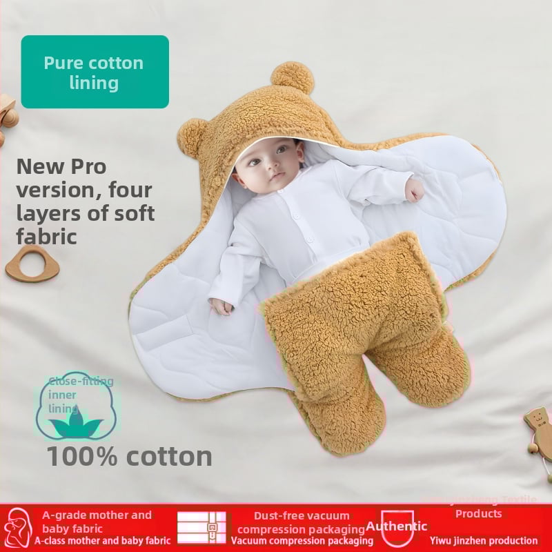 Βρεφική κουβέρτα αγκαλιάς και υπνόσακος από 100% βαμβάκι — για νεογέννητα και βρέφη 1–3 ετών, όλο τον χρόνο, βάρος 300–500 g, προσαρμοστικό