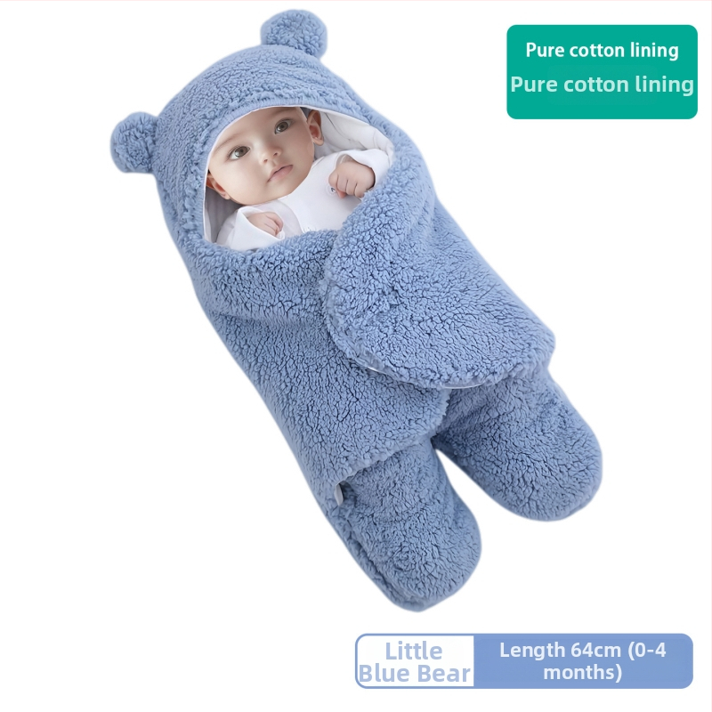 Βρεφική κουβέρτα αγκαλιάς και υπνόσακος από 100% βαμβάκι — για νεογέννητα και βρέφη 1–3 ετών, όλο τον χρόνο, βάρος 300–500 g, προσαρμοστικό