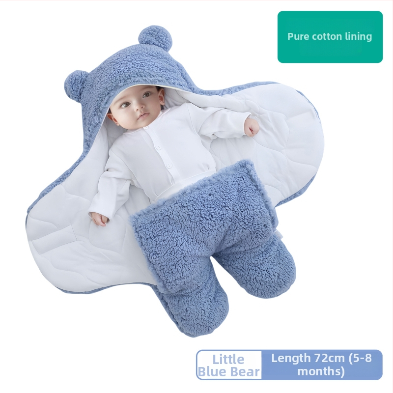 Βρεφική κουβέρτα αγκαλιάς και υπνόσακος από 100% βαμβάκι — για νεογέννητα και βρέφη 1–3 ετών, όλο τον χρόνο, βάρος 300–500 g, προσαρμοστικό