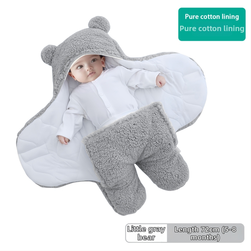 Βρεφική κουβέρτα αγκαλιάς και υπνόσακος από 100% βαμβάκι — για νεογέννητα και βρέφη 1–3 ετών, όλο τον χρόνο, βάρος 300–500 g, προσαρμοστικό