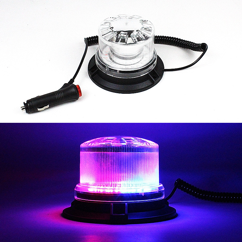 LED strobe svjetlo za krov vozila, 24W, 12–24V, magnetski nosač, model LED-02